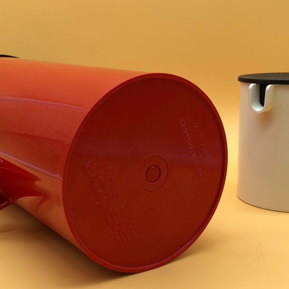 Vintage set Stelton creamer red pitcher Erik Magnussen Denmark - 0020OA - Picture 3 of 4